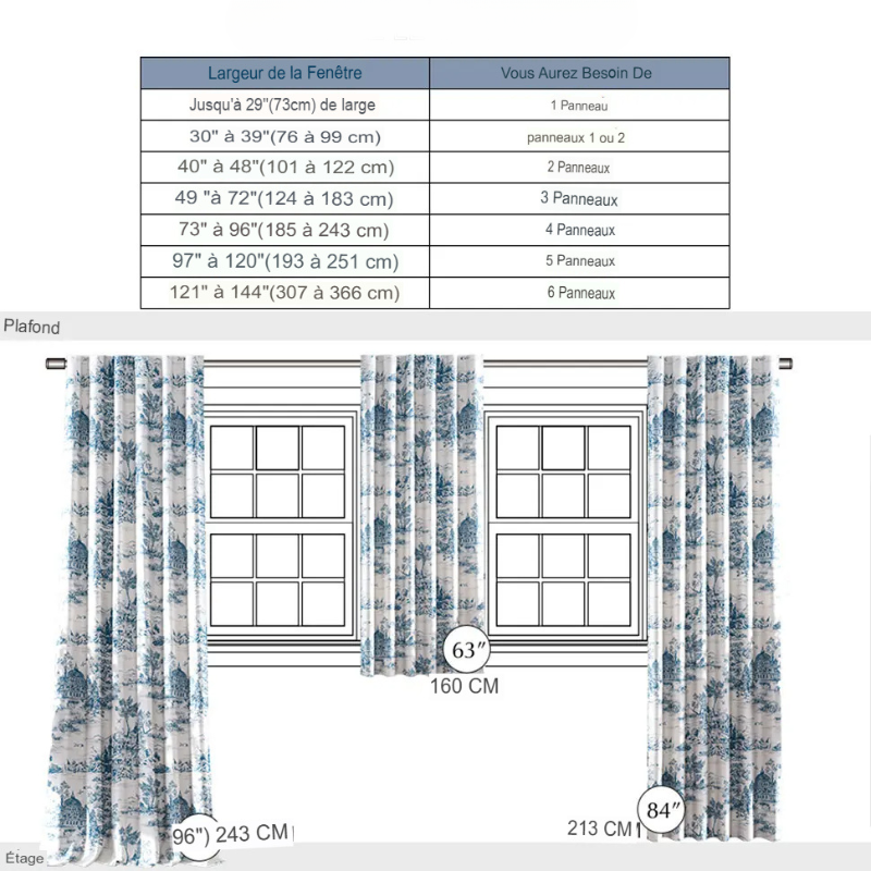 rideaux occultant thermique court doublé pour fenêtre -Luminogreen
