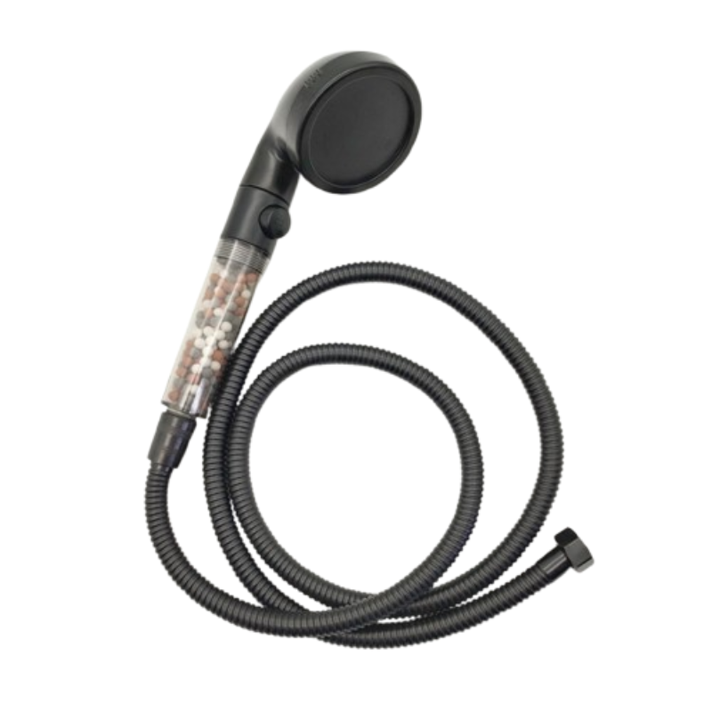 pommeau de douche anti calcaire avec interrupteur trois modes révolutionnaire à perle-Luminogreen