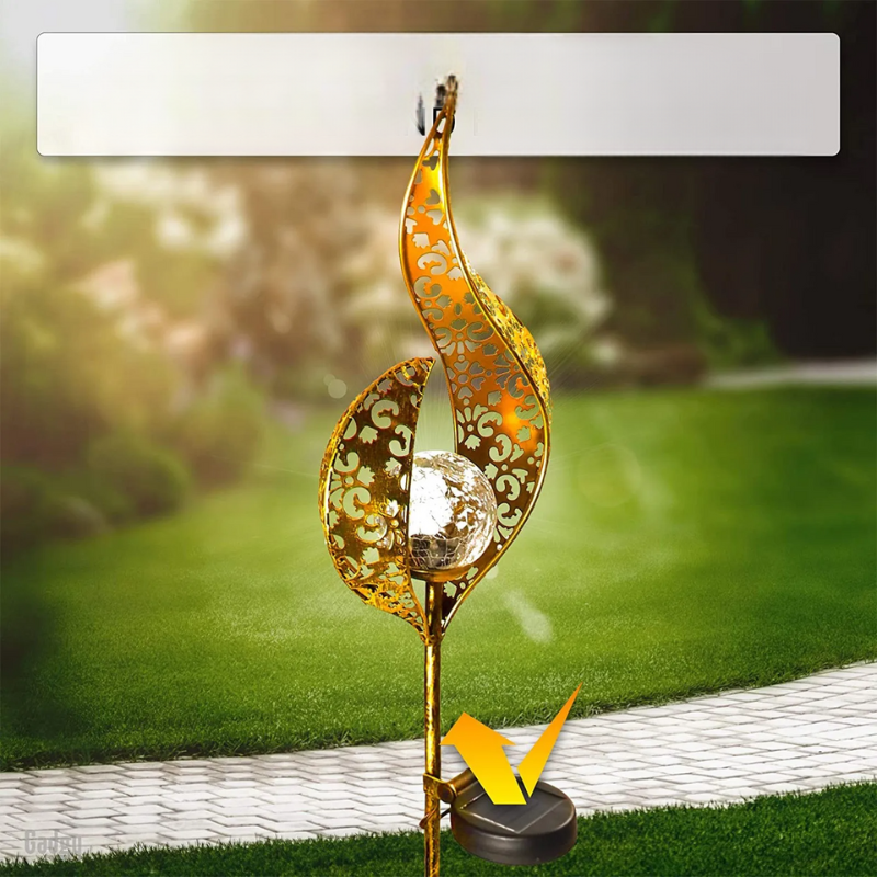 Lampe Solaire extérieur LED de Jardin en Fer Massif 1-Luminogreen
