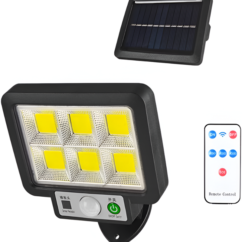 Projecteur led extérieur solaire puissante avec détecteur de mouvement -Luminogreen