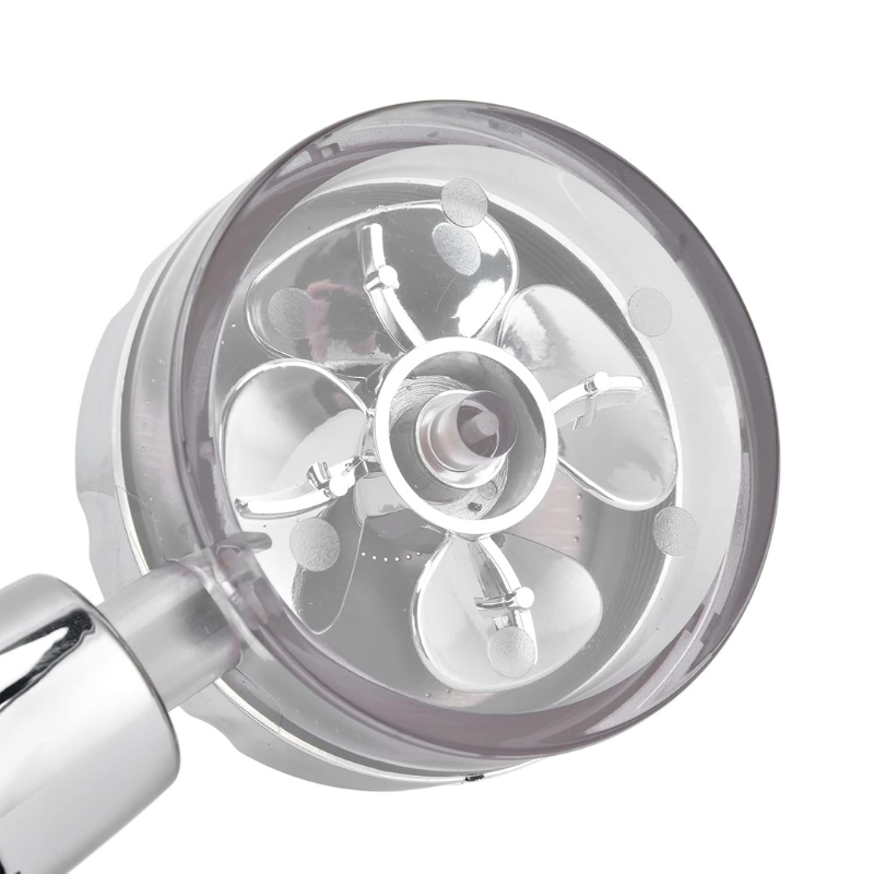Pommeau de douche anti calcaire à ventilateur turbo haute pression-Luminogreen