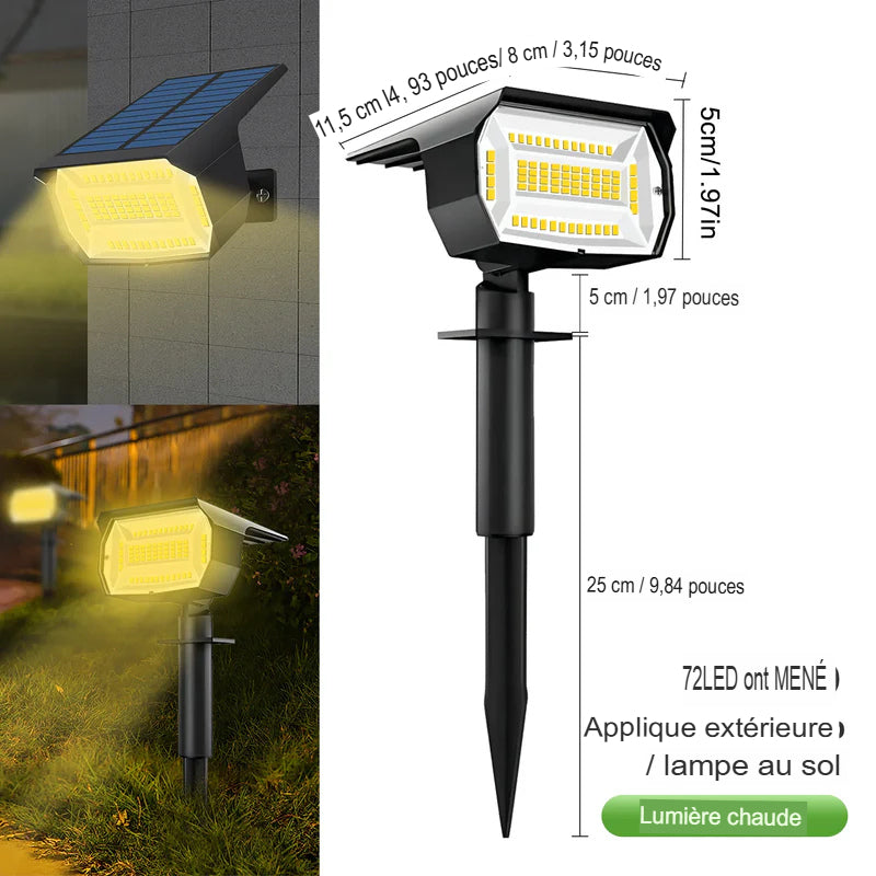 Lampe solaire extérieur à LED étanche pour paysage lumière -Luminogreen
