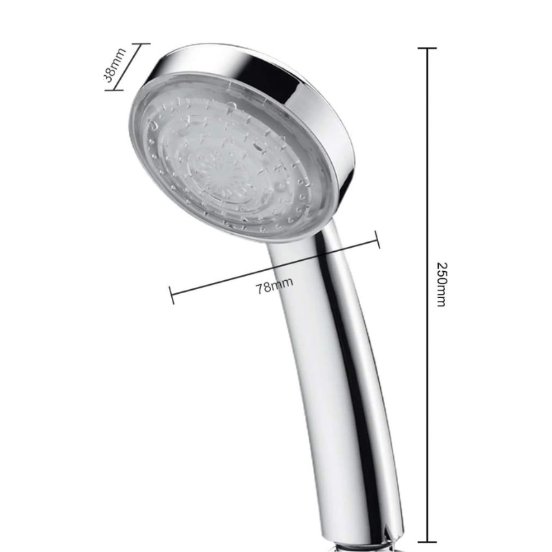 Pommeau de douche anti calcaire 7 couleurs original -Luminogreen