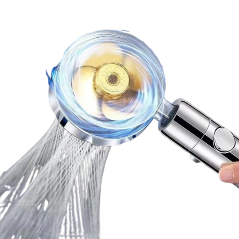 Pommeau de douche anti calcaire à ventilateur turbo haute pression-Luminogreen