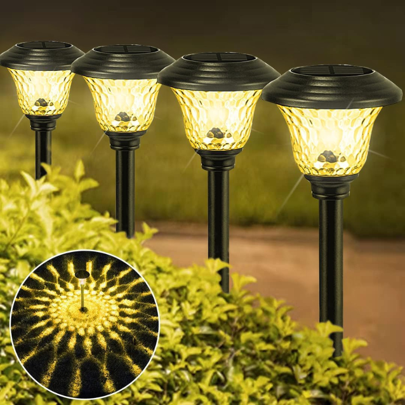 lampe solaire extérieur à LED de Jardin Solaire Multi couleur 8LED-Luminogreen