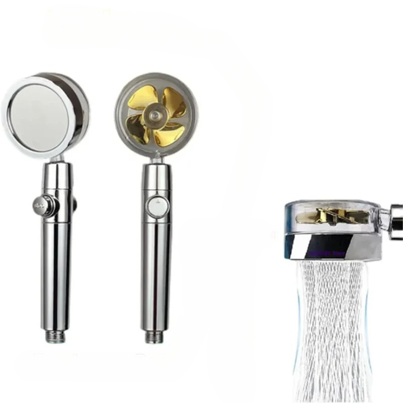 Pommeau de douche anti calcaire à ventilateur turbo haute pression-Luminogreen