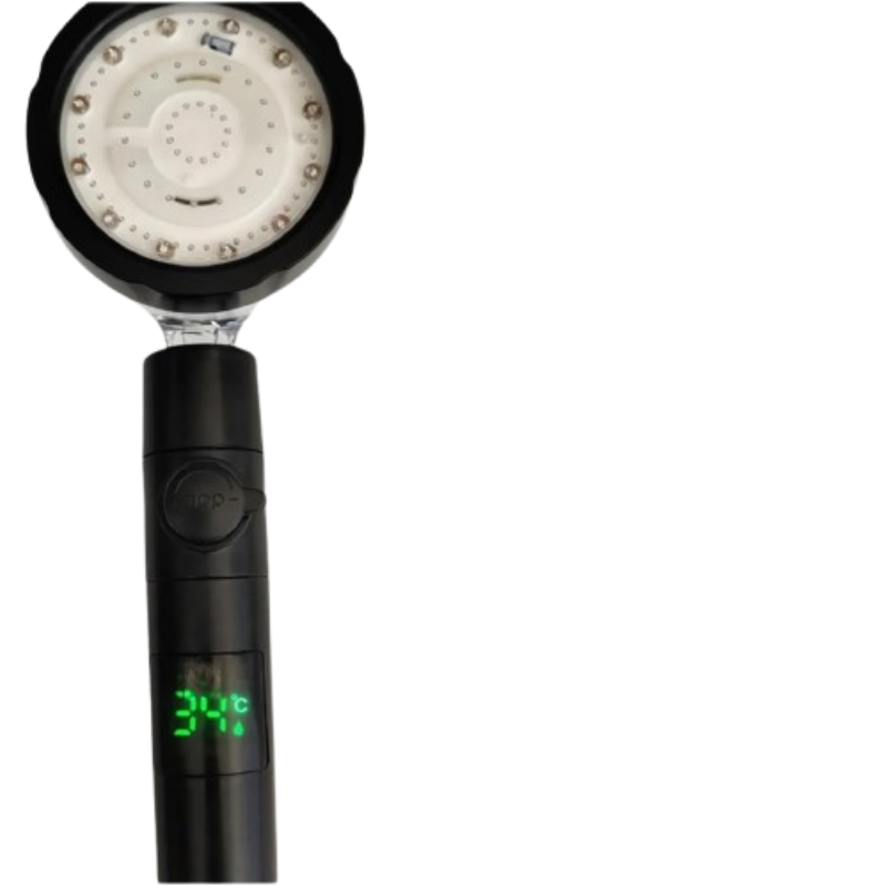 pommeau de douche anti calcaire affichage numérique LED, contrôle de la température-Luminogreen