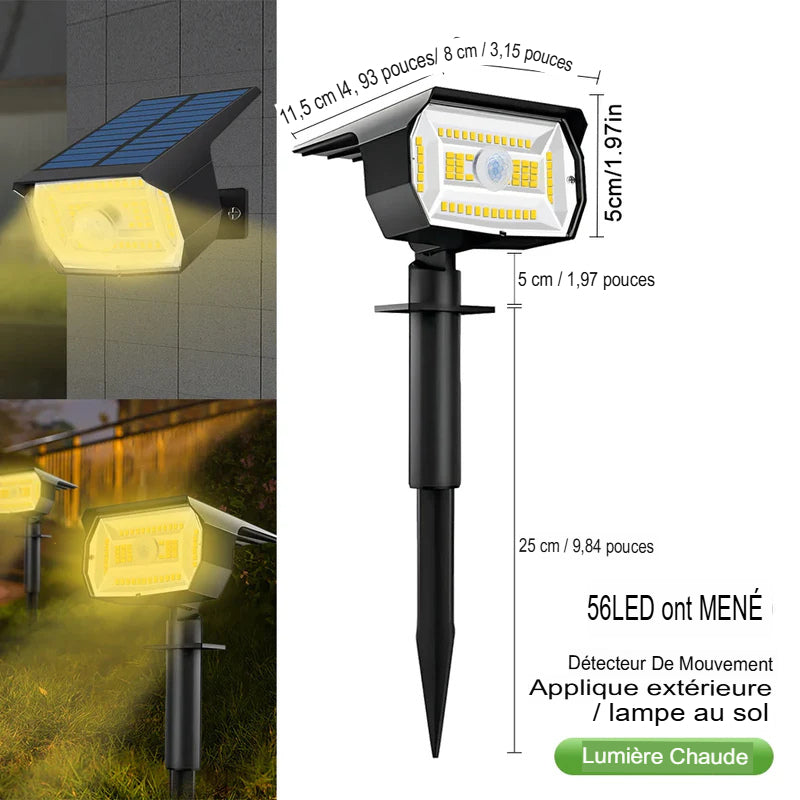 Lampe solaire extérieur à LED étanche pour paysage lumière -Luminogreen