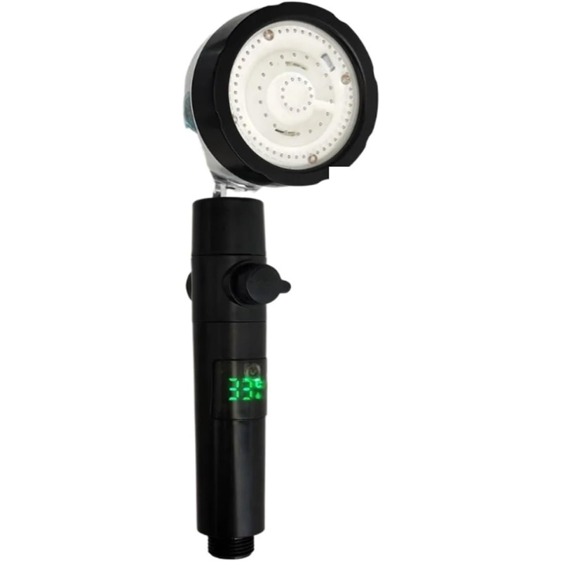 pommeau de douche anti calcaire affichage numérique LED, contrôle de la température-Luminogreen