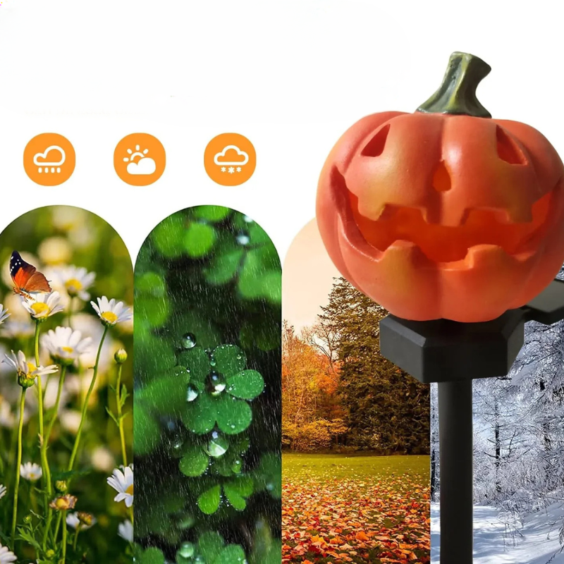 Lampe Solaire extérieur Citrouille originale -Luminogreen