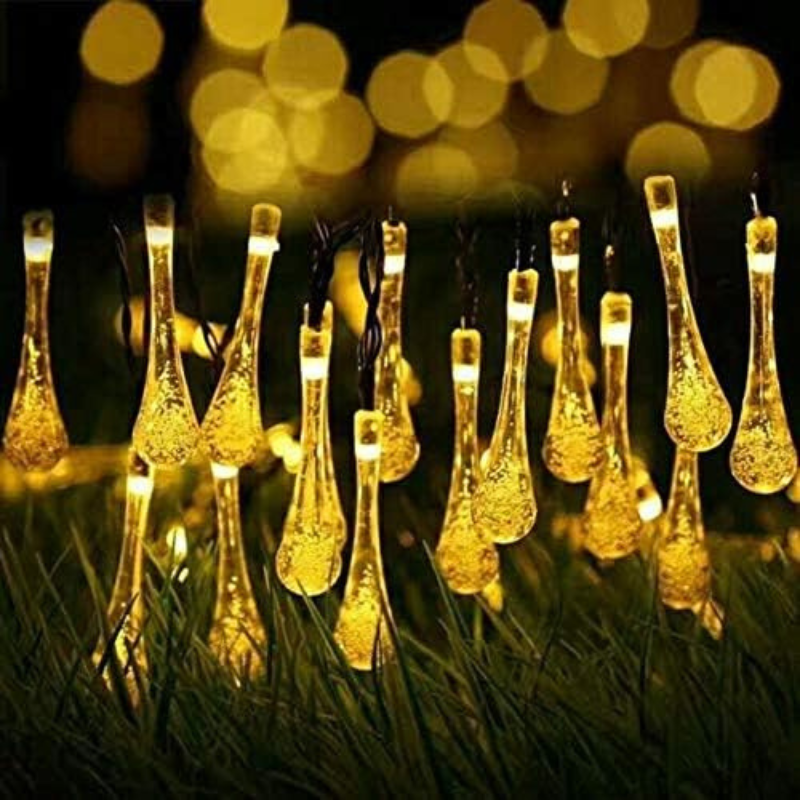 lampe et guirlande Solaire Extérieure LED Goutte d'Eau-Luminogreen