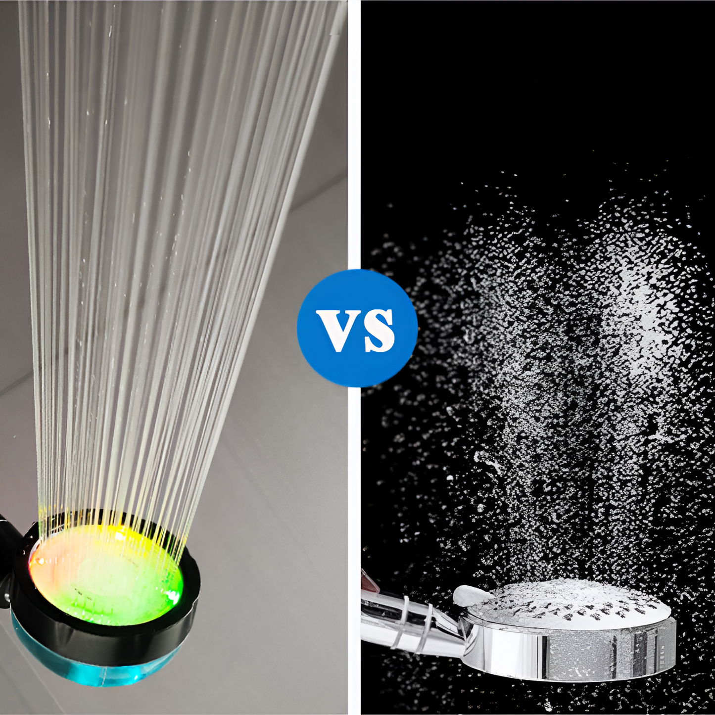 pommeau de douche anti calcaire affichage numérique LED, contrôle de la température-Luminogreen