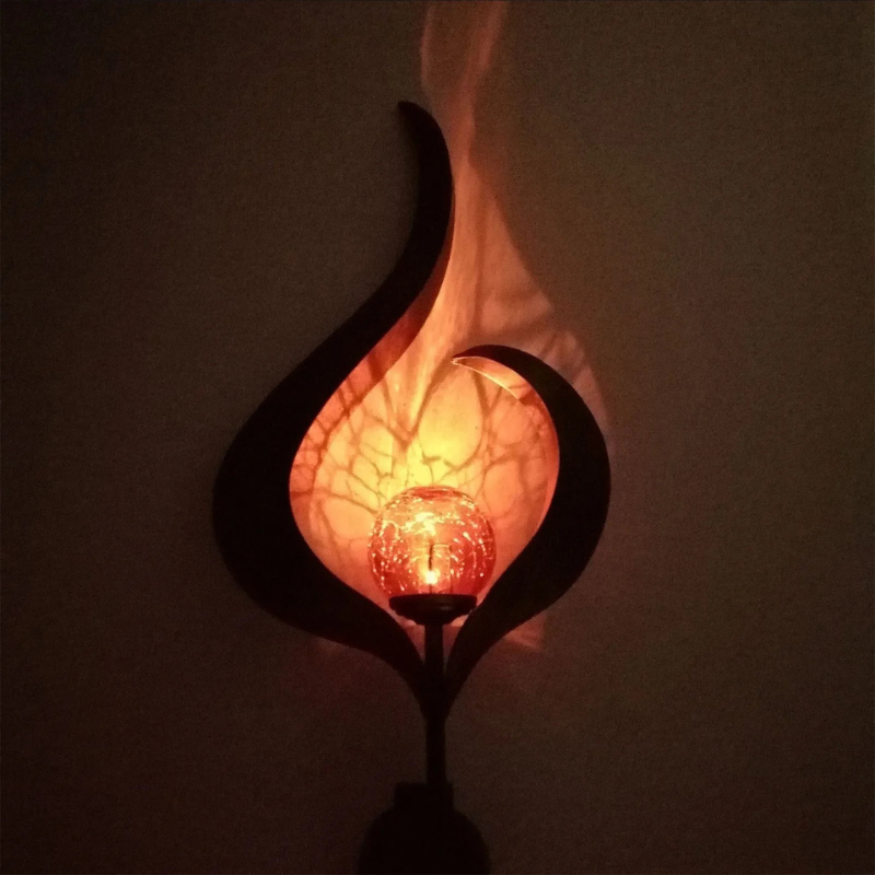 Lampe Solaire extérieur LED de Jardin en Fer Massif 1-Luminogreen