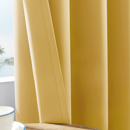 Rideaux occultant thermique simples de couleur unie -Luminogreen