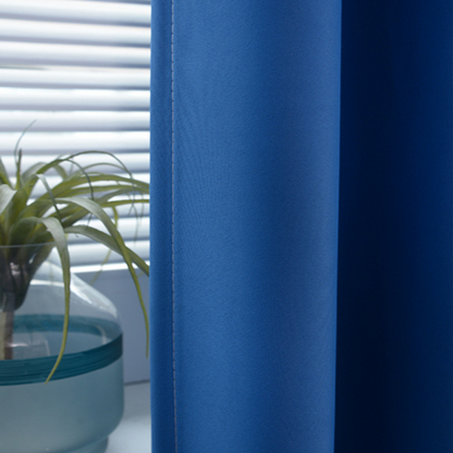 rideaux occultant thermique pour chambre à coucher et pour salon classique bleu -Luminogreen
