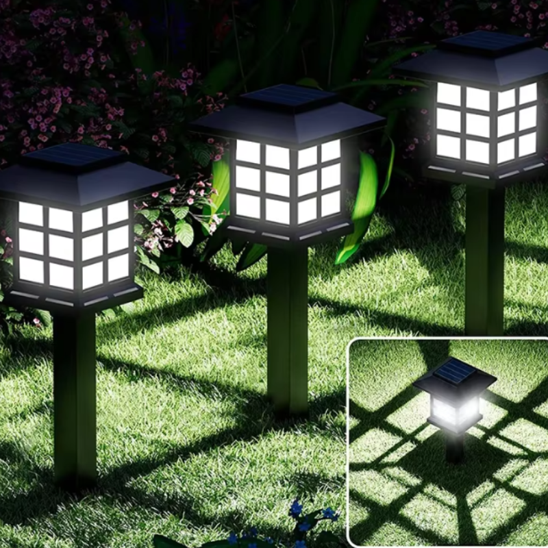 Lampes solaires extérieur led étanches pour décoration de jardin carreau-Luminogreen