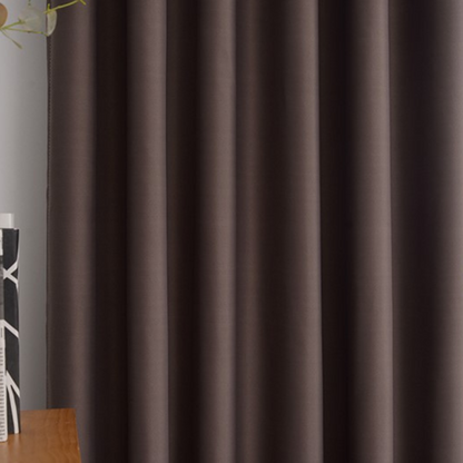 rideaux occultant thermique pour chambre à coucher et pour salon classique brun  -Luminogreen