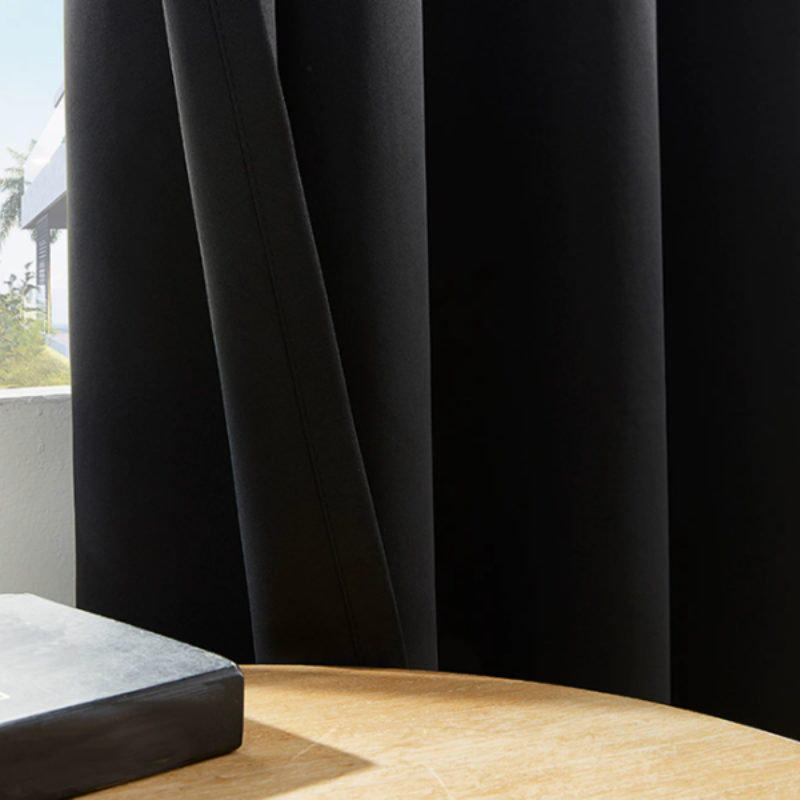 Rideaux occultant thermique simples de couleur unie -Luminogreen
