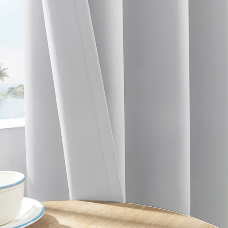 Rideaux occultant thermique simples de couleur unie -Luminogreen