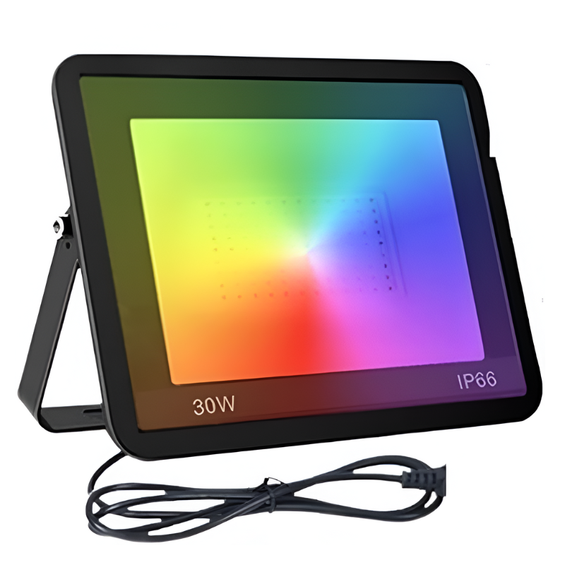 Projecteur led extérieur intélligent RGB Smart APP Contrôle Vocal avec sécurité avec ebook gratuit-Luminagreen