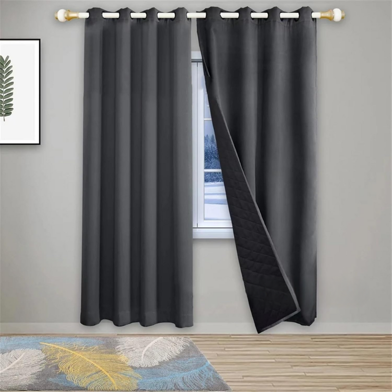 rideaux occultant thermique Matelassés Doublure de Rideaux Isolés Thermiques -Luminogreen