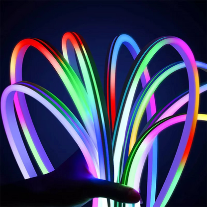 5V RGB Neon Strip Light 1M 2M 3M 5M USB Waterproof Flexible Ribbon Tape Neon Lights With Bluetooth Remote Control For Home Decor
