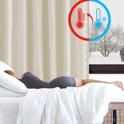 rideaux occultant thermique Matelassés Doublure de Rideaux Isolés Thermiques -Luminogreen