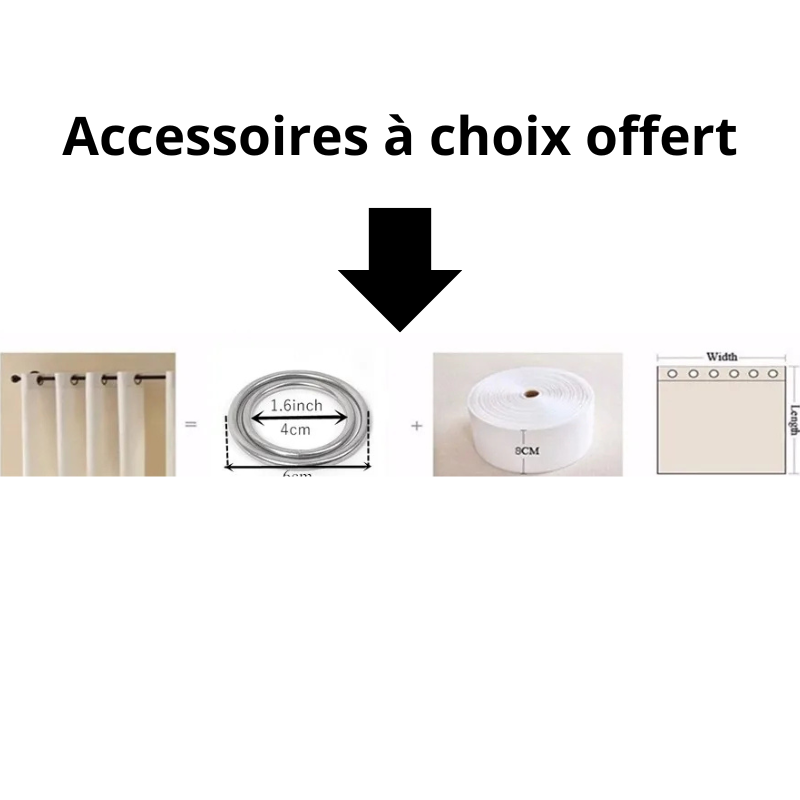 Rideaux occultant thermique fenêtre solide deux -Luminogreen