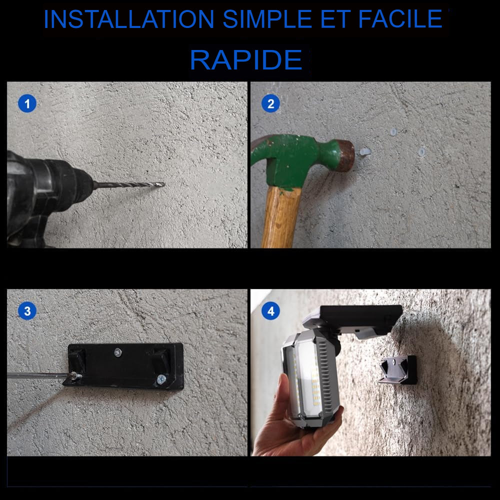 Projecteur led extérieur solaire intélligent économique LED et sécurité - Luminogreen