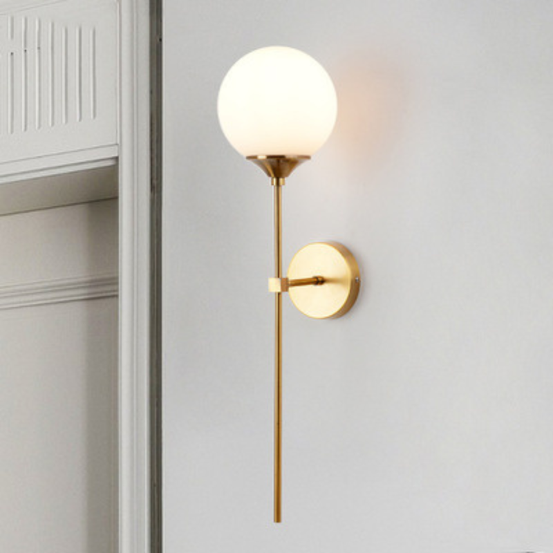 Applique murale extérieur LED globe verre décoration -Luminogreen