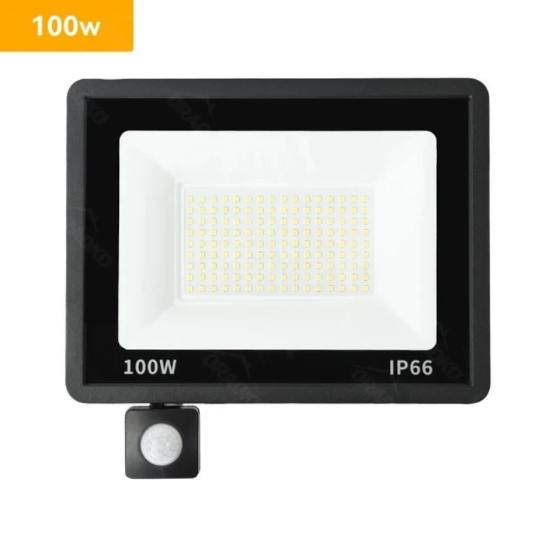 Projecteur led extérieur à détecteur de mouvement  lumière blanche et grande illumination -Luminogreenn
