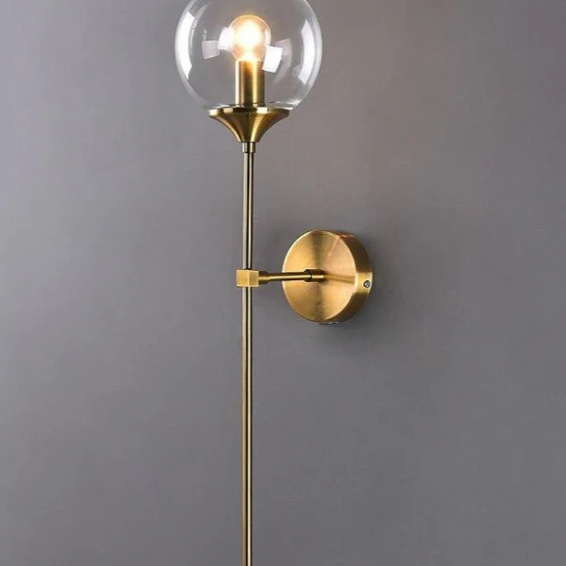 Applique murale extérieur LED globe verre décoration -Luminogreen
