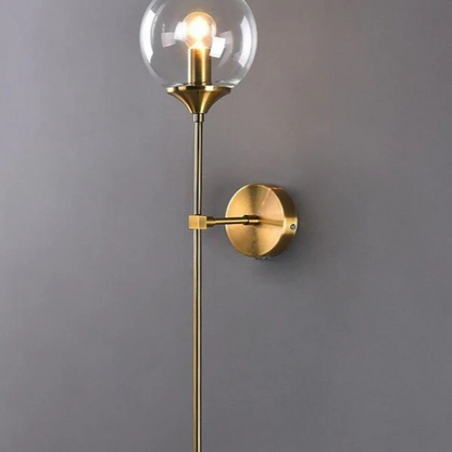 Applique murale extérieur LED globe verre décoration -Luminogreen