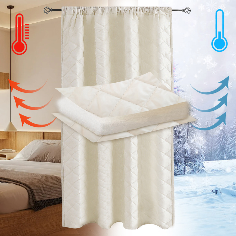 rideaux occultant thermique Matelassés Doublure de Rideaux Isolés Thermiques -Luminogreen