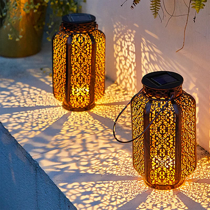 Lampe solaire extérieur LED rétro design pour jardin et décoration  -Luminogreen