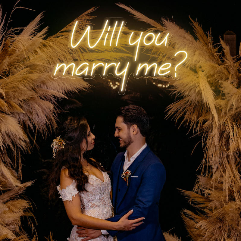 neon led Will You Marry Me, décoration de fête, enseigne de mariage Sûr et fiable-Luminogreen