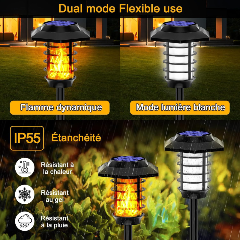 Lampe solaire à led pour décoration extérieure de jardin -Luminogreen