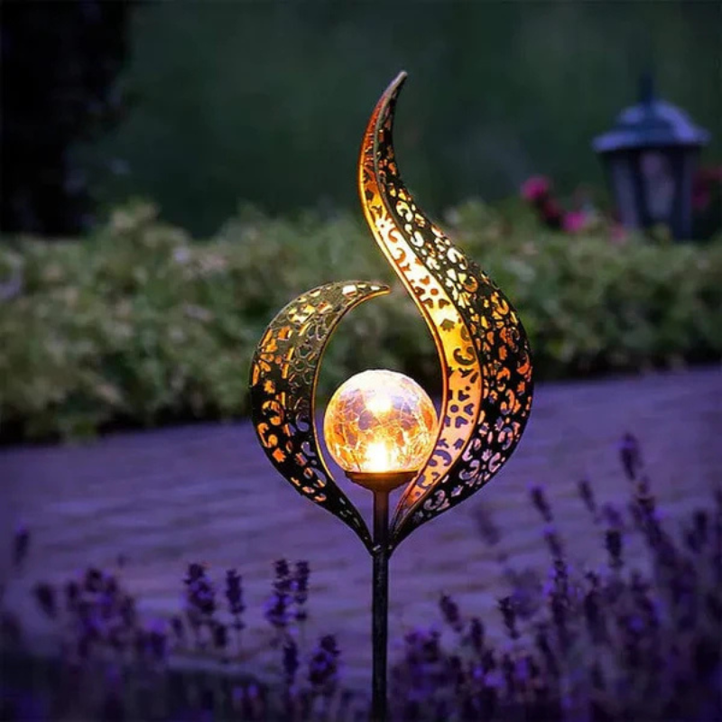 Lampe Solaire extérieur LED de Jardin en Fer Massif 1-Luminogreen