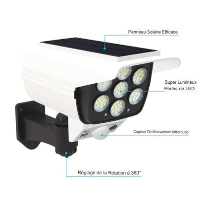 Projecteur led extérieur solaire avec Détecteur de mouvement puissant avec télécommande  -Luminogreen