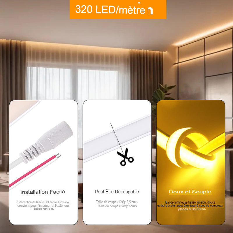 ruban led corde Flexible en Silicone, Éclairage Linéaire-Luminogreen