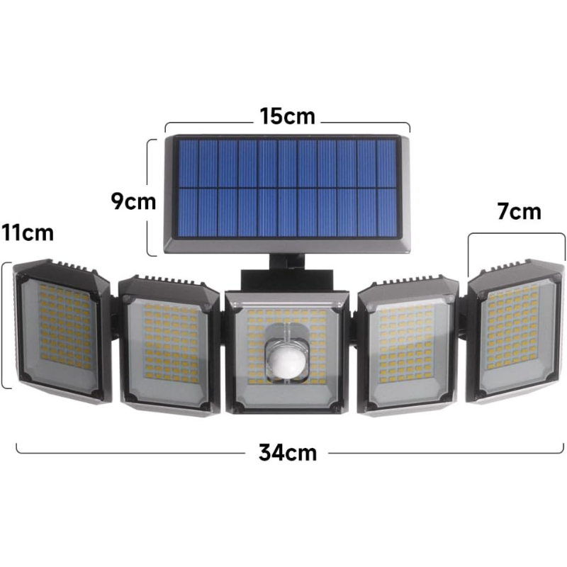Projecteur led extérieur solaire intélligent économique LED et sécurité - Luminogreen