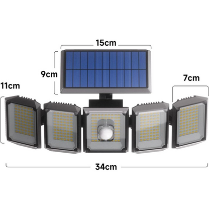Projecteur led extérieur solaire intélligent économique LED et sécurité - Luminogreen