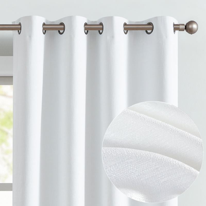 rideaux occultant thermique court doublé pour fenêtre -Luminogreen