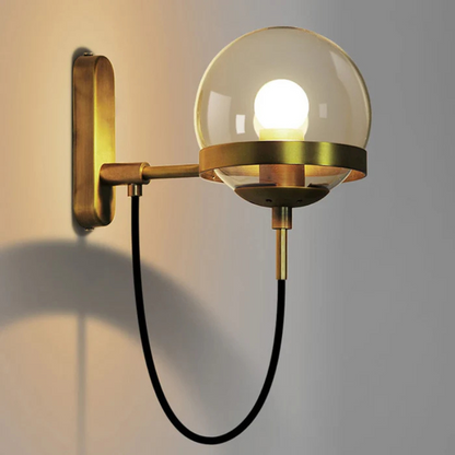 Applique murale extérieur globe verre LED vintage  -Luminogreen