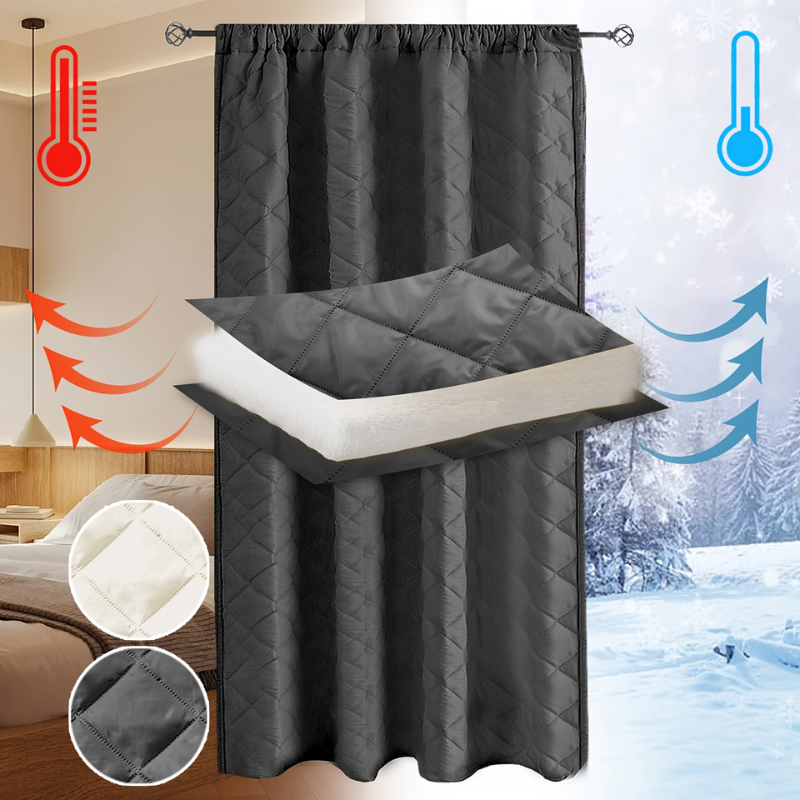rideaux occultant thermique Matelassés Doublure de Rideaux Isolés Thermiques -Luminogreen
