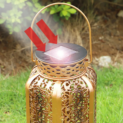 Lampe solaire extérieur LED rétro design pour jardin et décoration  -Luminogreen