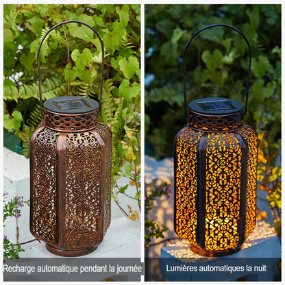 Lampe solaire extérieur LED rétro design pour jardin et décoration  -Luminogreen