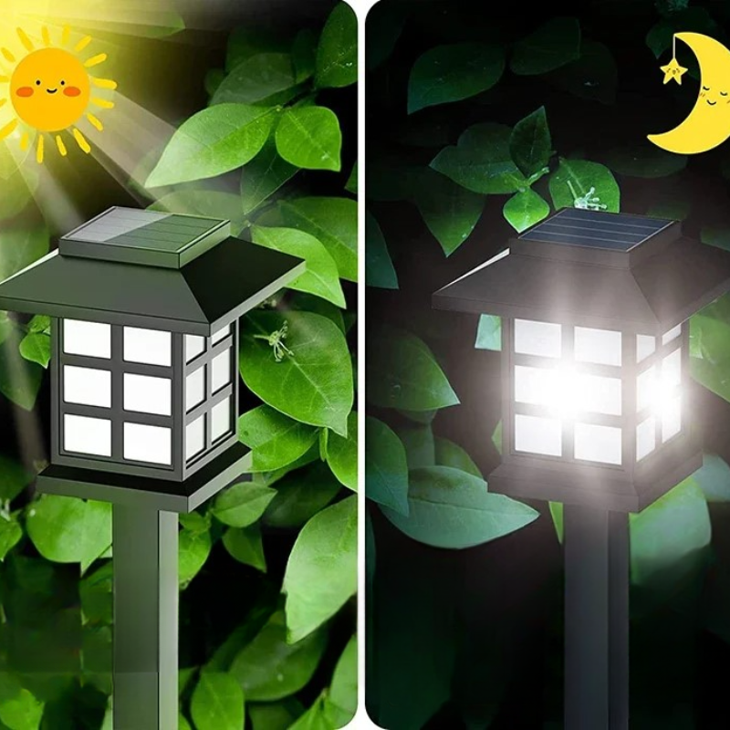 Lampes solaires extérieur led étanches pour décoration de jardin carreau-Luminogreen