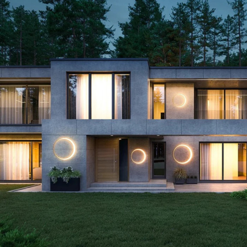 applique murale extérieur LED éclipse -Luminogreen