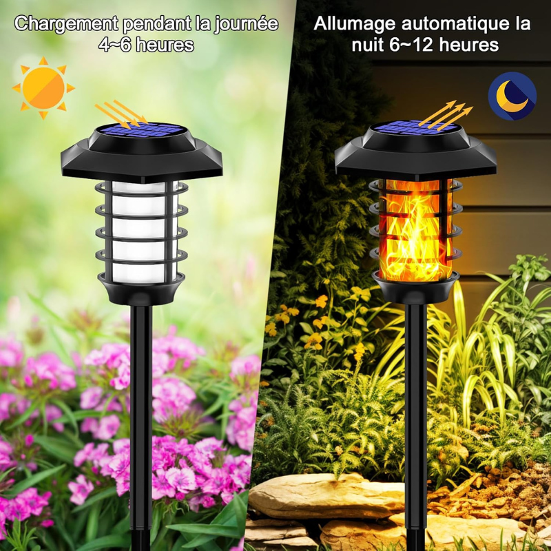 Lampe solaire à led pour décoration extérieure de jardin -Luminogreen